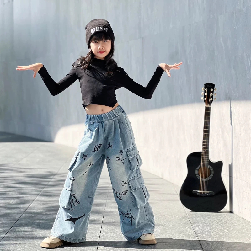 Street Fashion Runway - Trajes de Danza Jazz para Niñas,