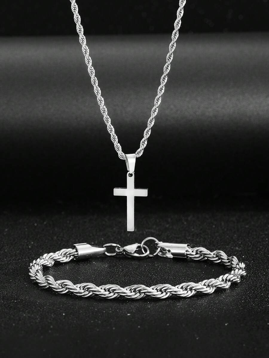 Street Fashion Hip Hop - 1 Juego de Collar y Pulsera