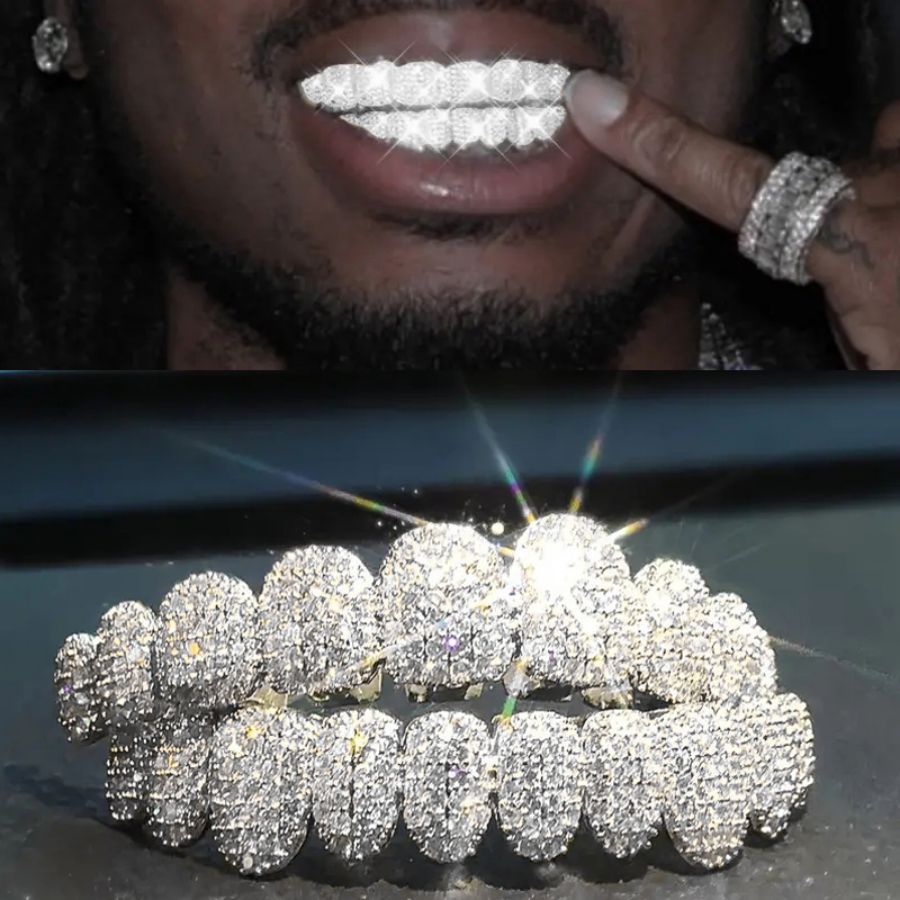 Street Fashion Jewelry - RACHELZ Hip Hop 10/10 helado CZ