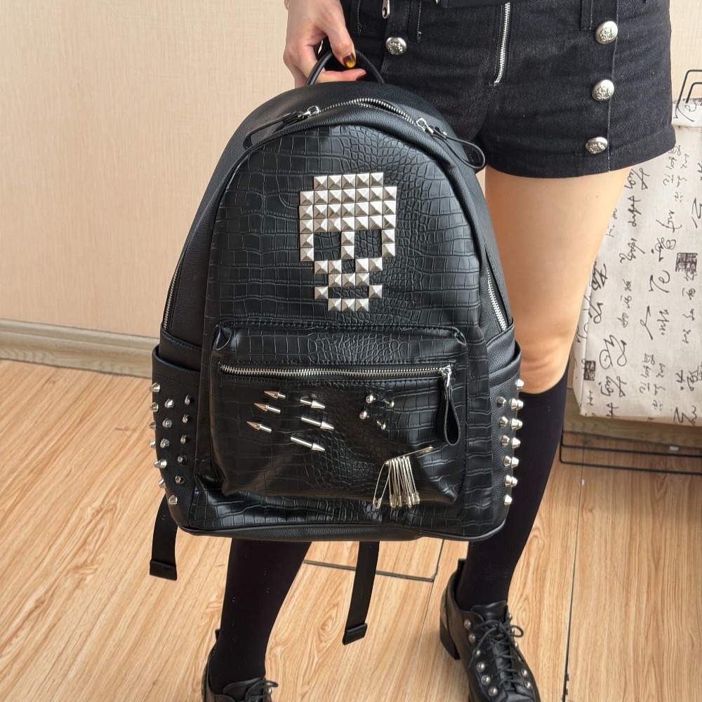 Street Fashion Hip Hop - Mochila Original con Diseño de Cocodrilo