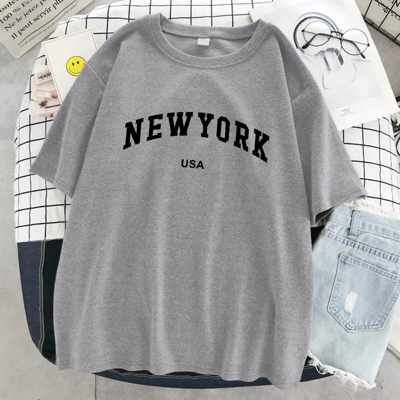 Street Fashion Of New York - Camiseta gráfica con letras de la