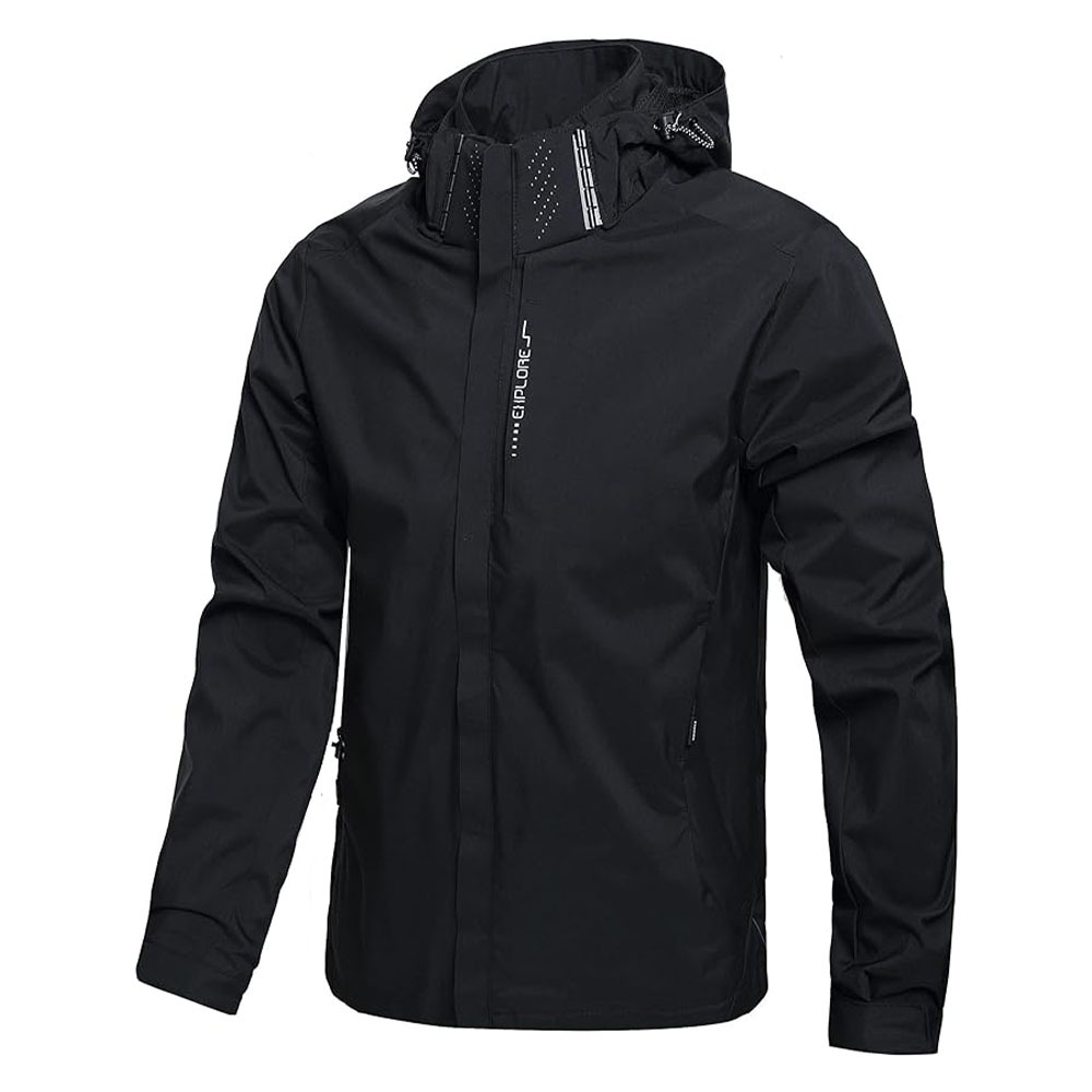 Reflective Jacket Running - Chaqueta impermeable para hombre, impermeable exterior