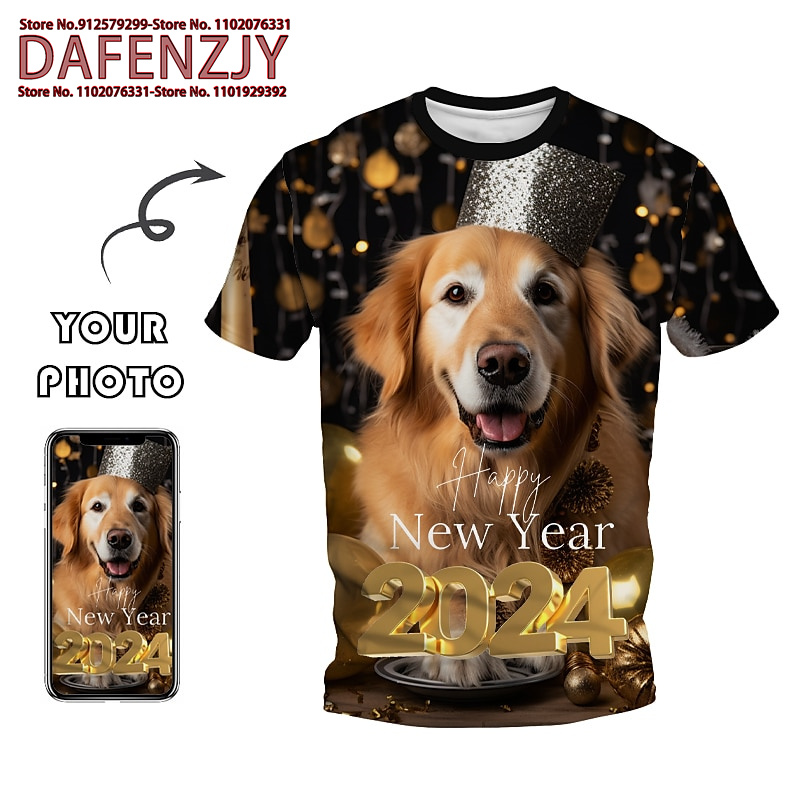 Street Fashion Hip Hop - Camiseta con foto de mascota divertida