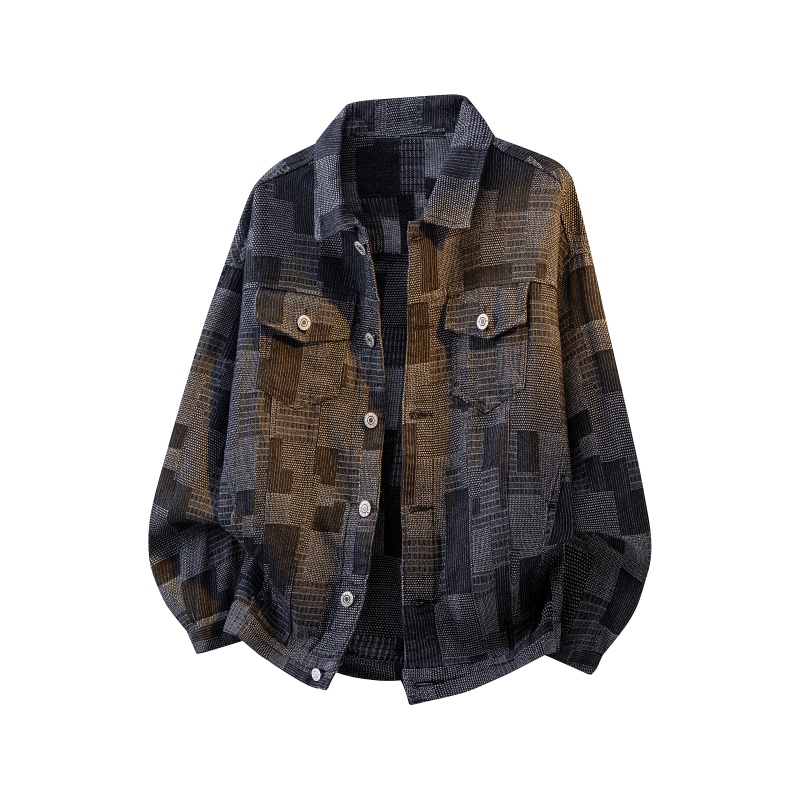 Street Fashion Couple - Chaqueta vaquera lavada para hombre, chaqueta