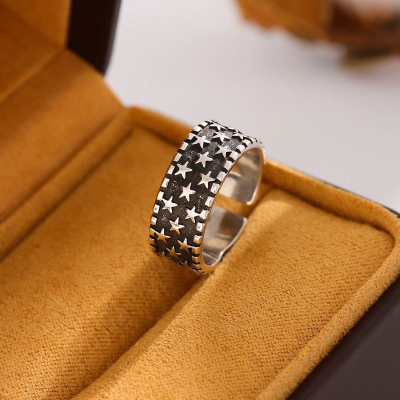 Street Fashion Rings - Anillo abierto de plata de ley