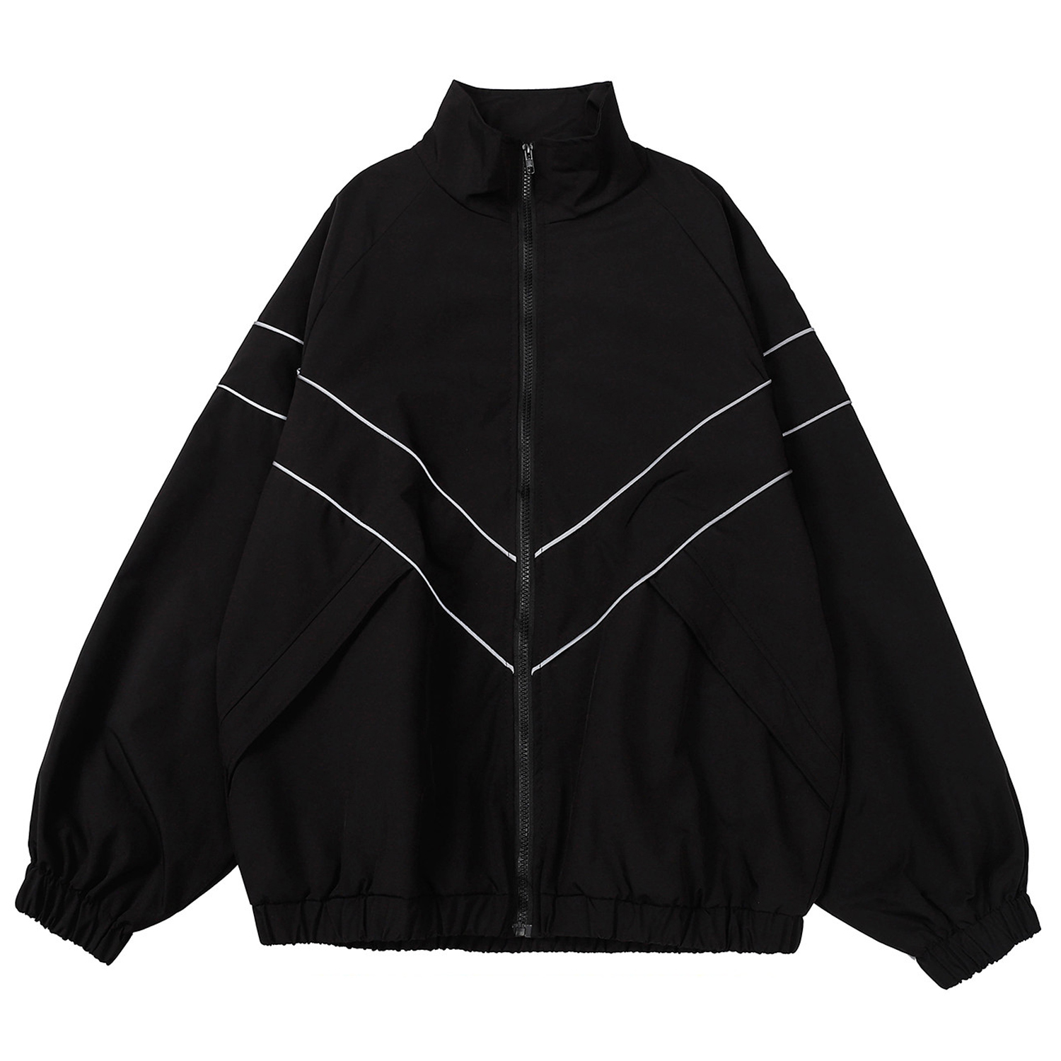 Reflective Jacket Running - Chaqueta reflectante a rayas para hombre,