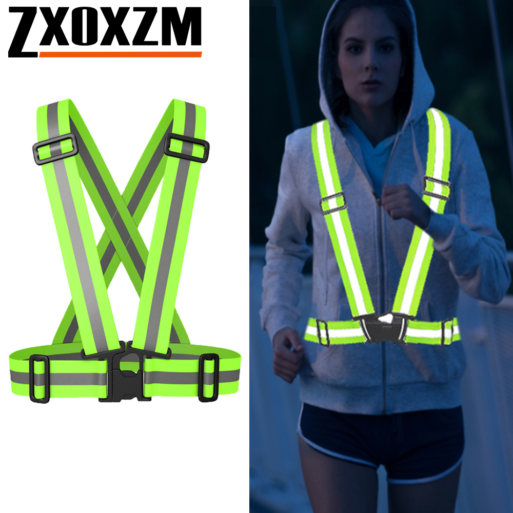 Reflective Jacket Running - Chaleco para correr de noche, chaleco