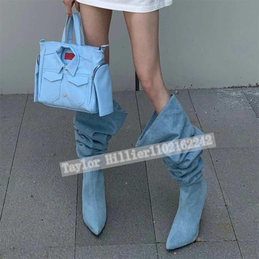 Street Fashion Runway - Botas de tacón de aguja con