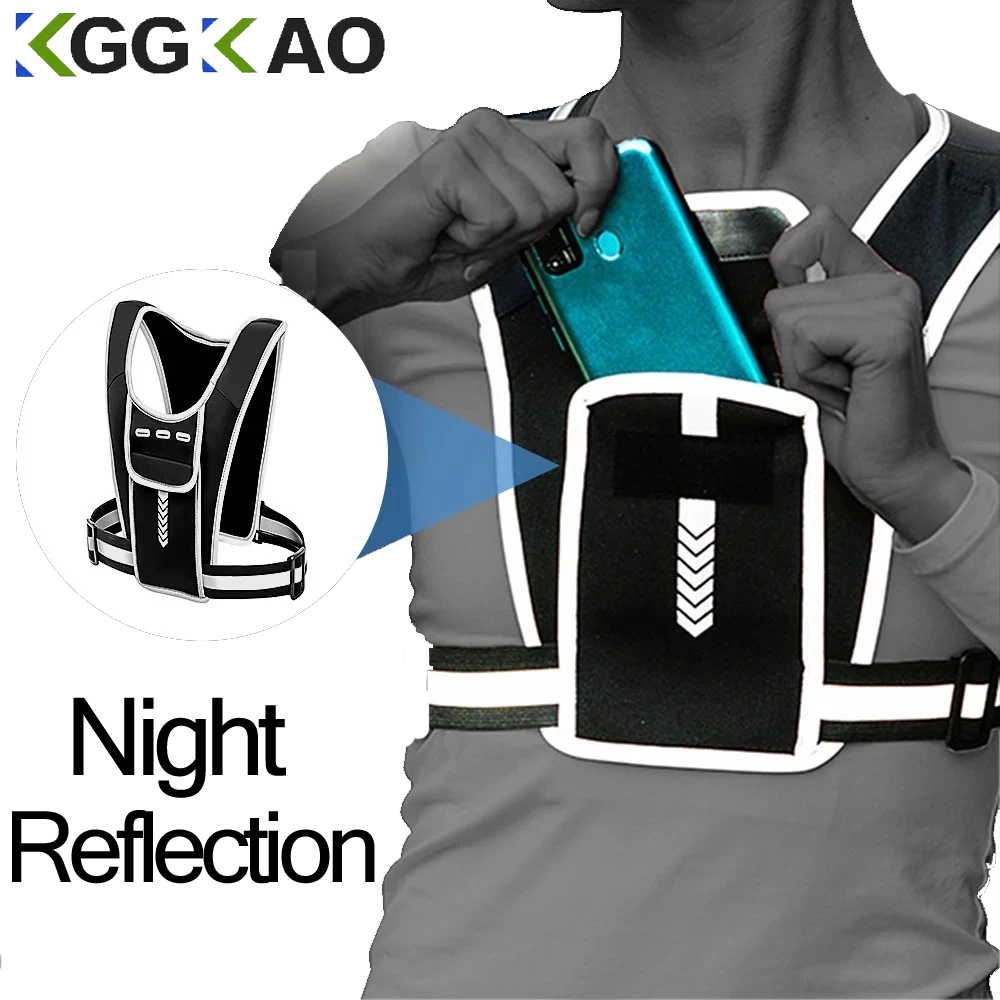 Reflective Jacket Running - Chaleco para correr para hombre y