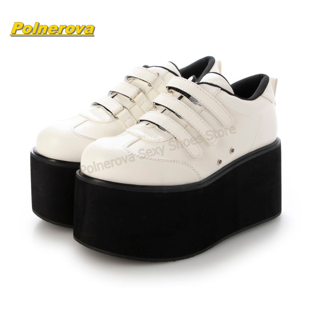 Street Fashion Couple - Zapatillas de plataforma góticas dulces con