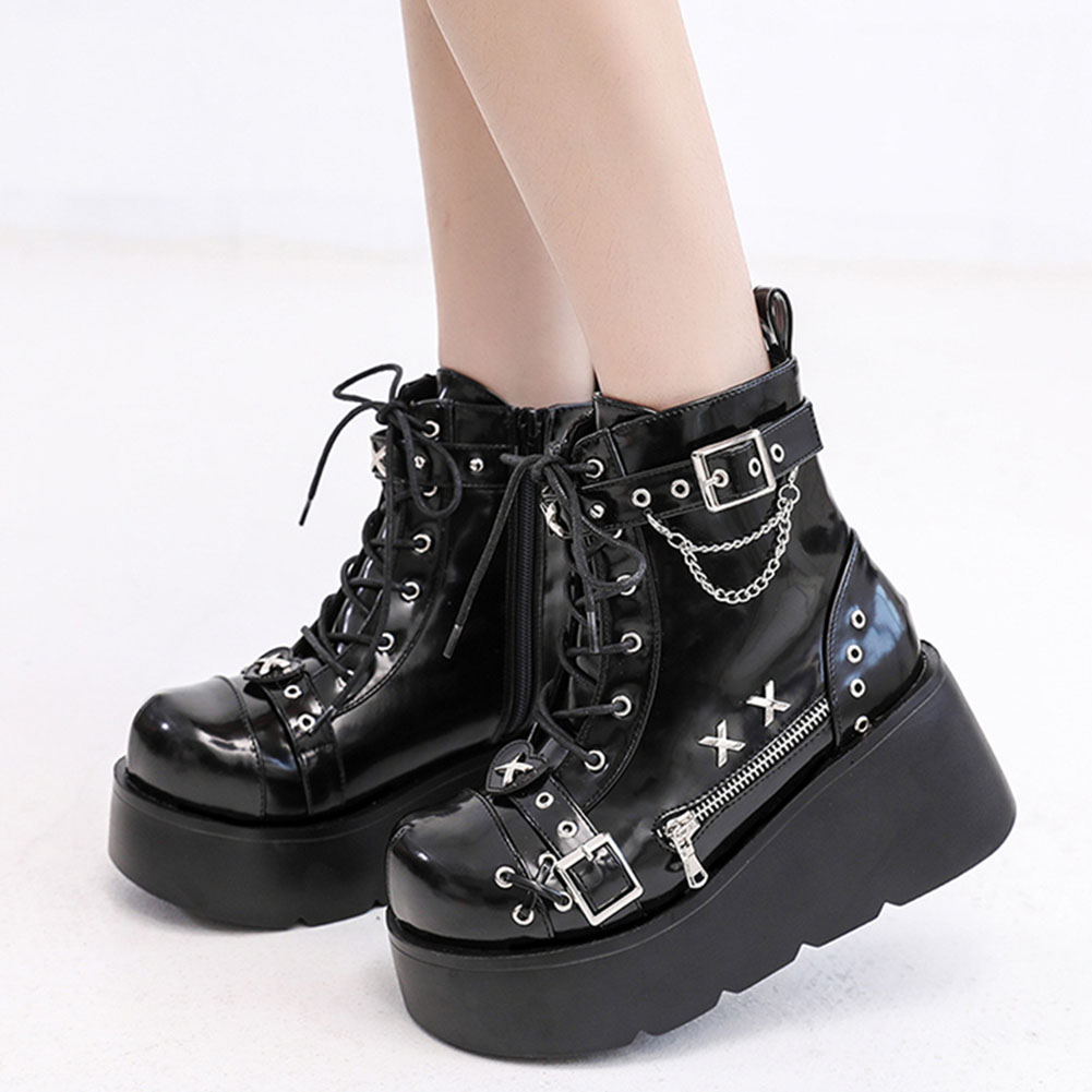 Girl Fashion Street - Nuevos botines góticos con plataforma para