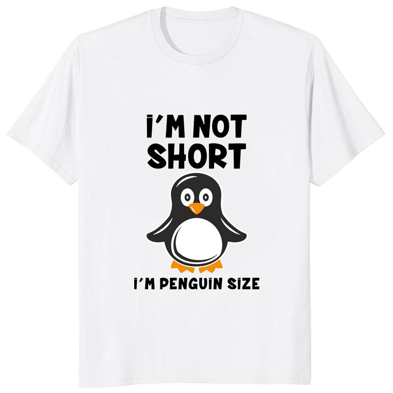 Street Fashion Hip Hop - Camiseta con estampado de pingüino para