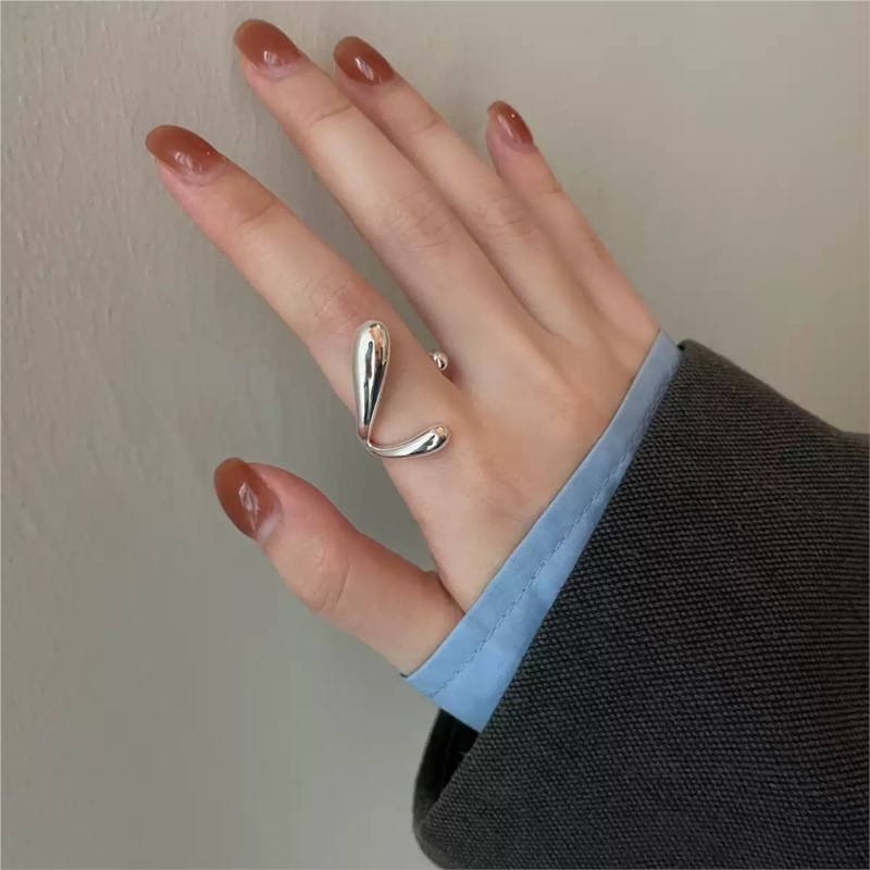 PANJBJ-Anillo Irregular de Pla - Street Fashion Rings reseña y precio