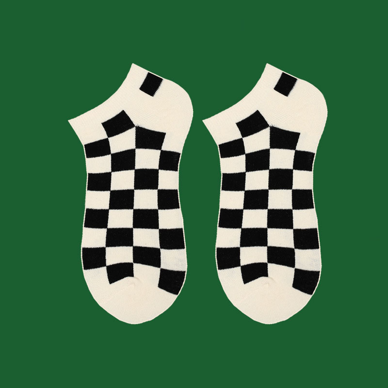 Calcetines de mujer a cuadros  - Street Fashion Couple reseña y precio