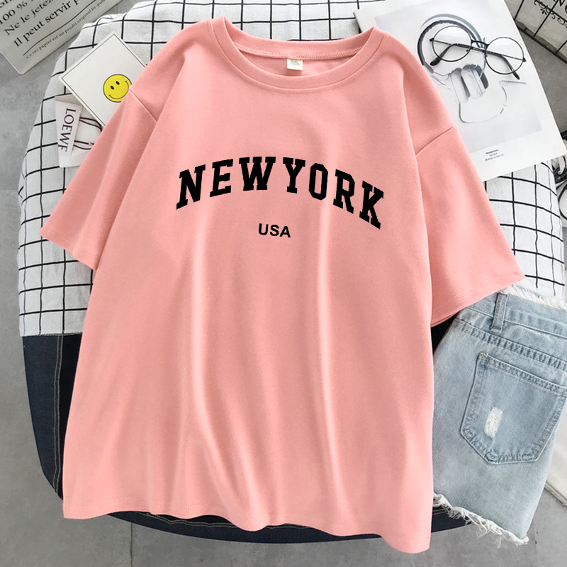 Camiseta gráfica con letras de - Street Fashion Of New York reseña y precio