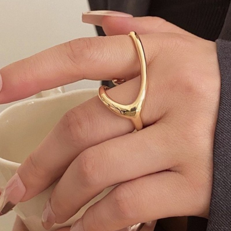 PANJBJ-Anillo cruzado de Plata - Street Fashion Rings reseña y precio