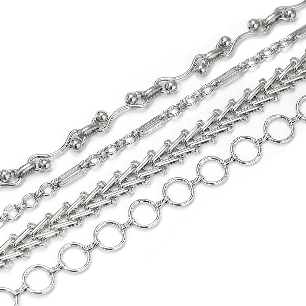 Cadenas Combinadas de Acero In - Street Fashion Jewelry reseña y precio