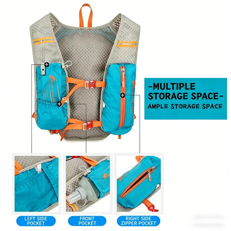 Mochila Chaleco para Correr, M - Reflective Jacket Running reseña y precio