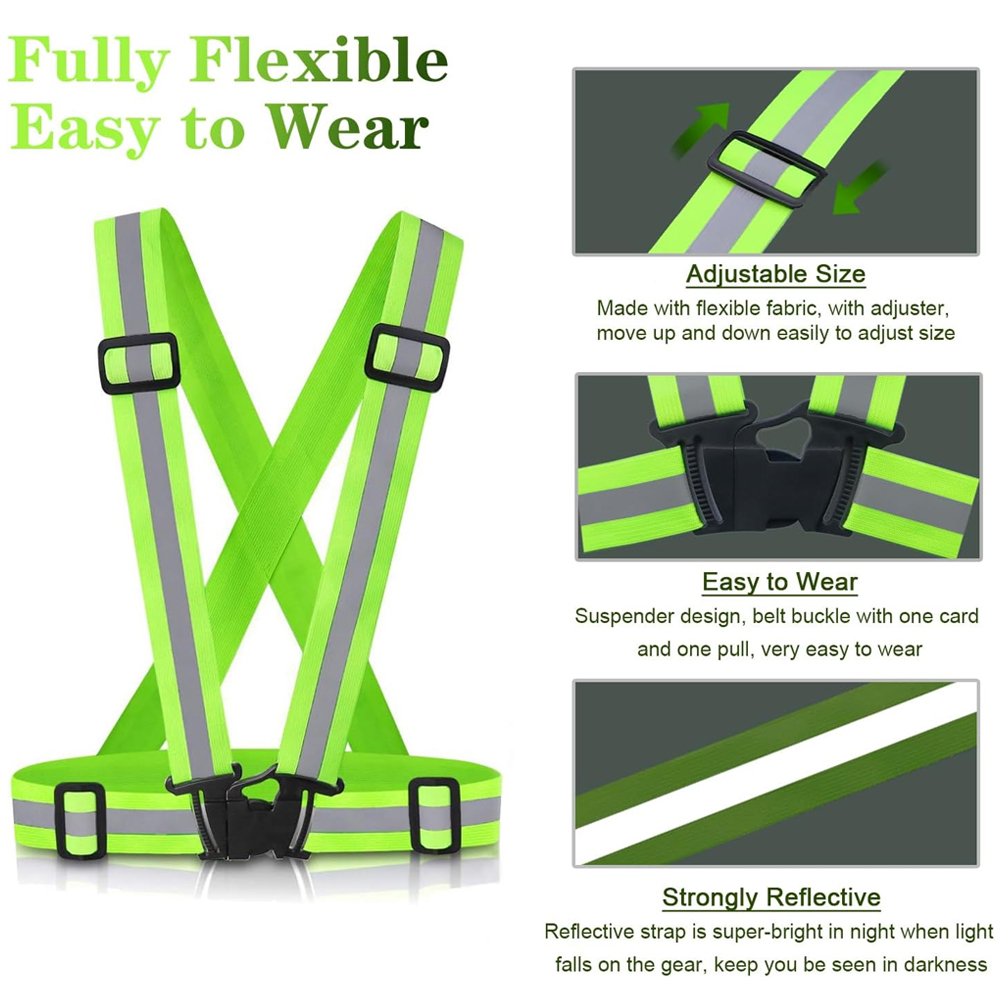 Chaleco para correr de noche,  - Reflective Jacket Running reseña y precio