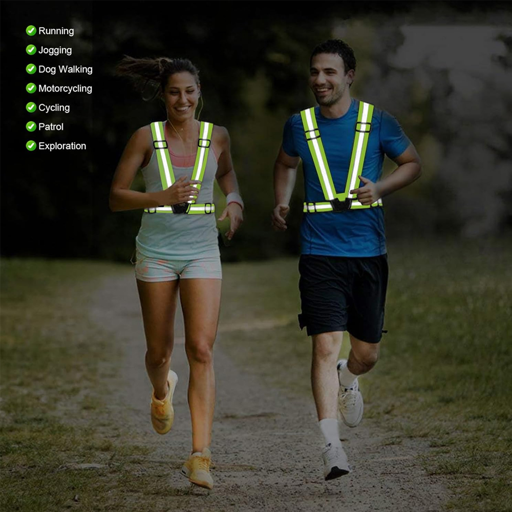 Chaleco para correr de noche,  - Reflective Jacket Running reseña y precio