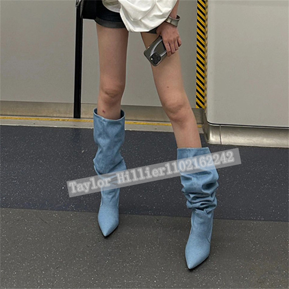 Botas de tacón de aguja con pu - Street Fashion Runway reseña y precio