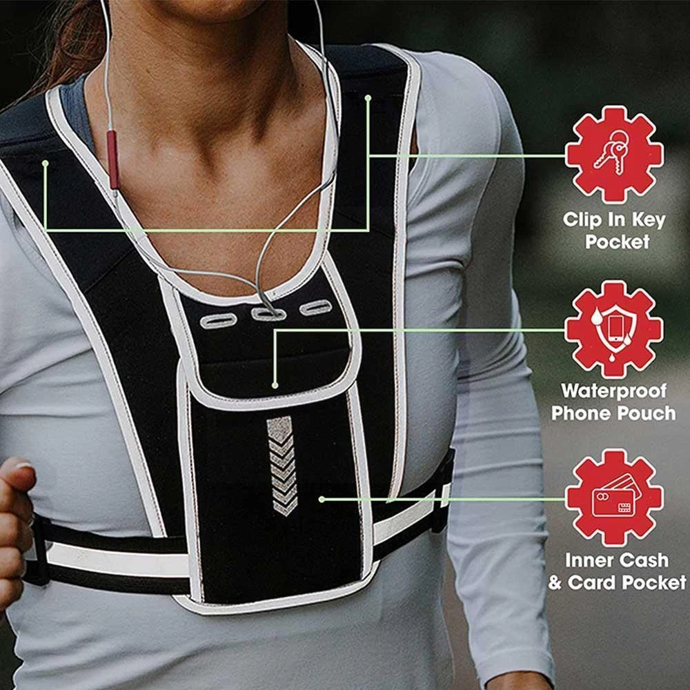Chaleco para correr para hombr - Reflective Jacket Running reseña y precio