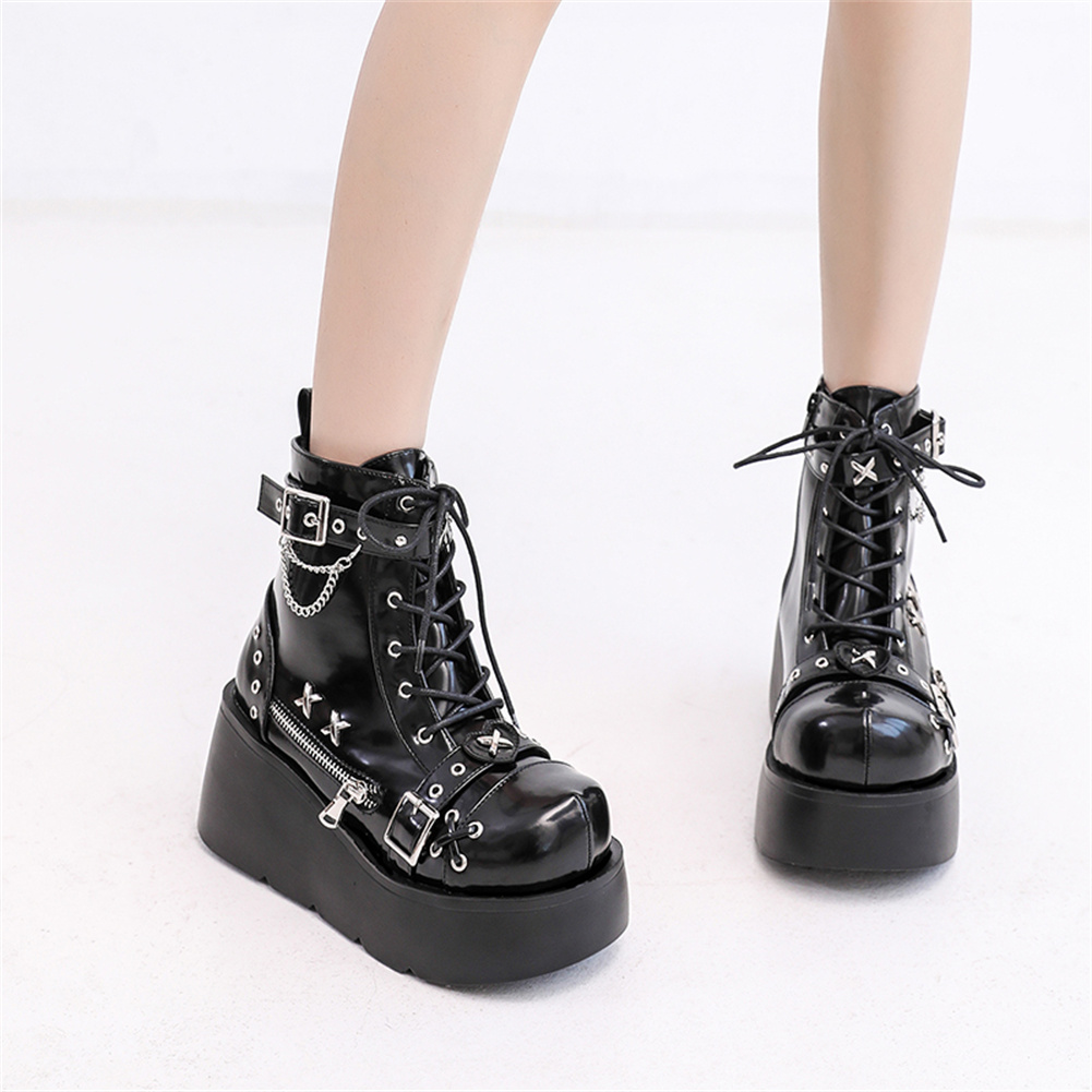 Nuevos botines góticos con pla - Girl Fashion Street reseña y precio