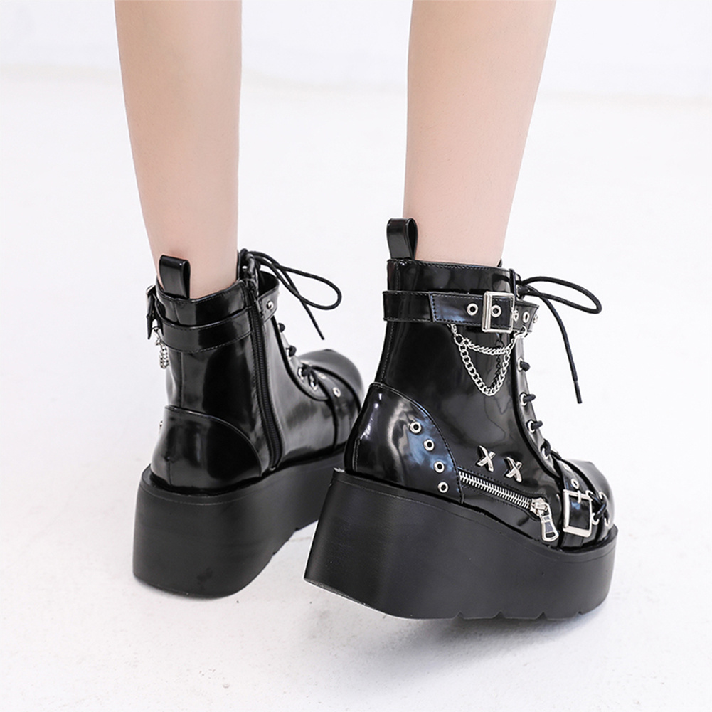 Nuevos botines góticos con pla - Girl Fashion Street reseña y precio