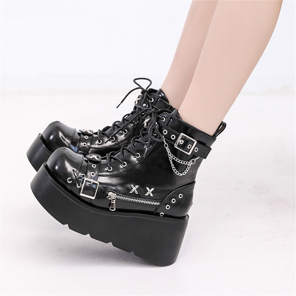Nuevos botines góticos con pla - Girl Fashion Street reseña y precio